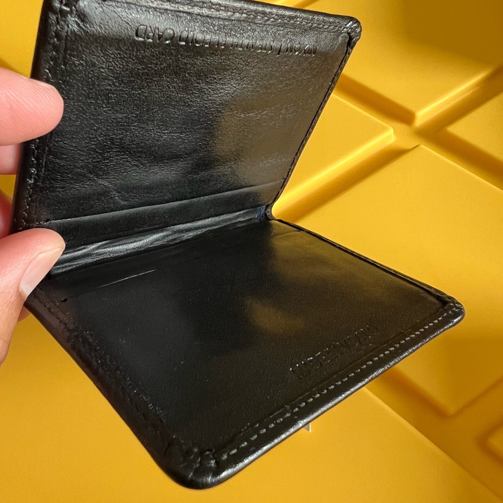 NIXON Stealth Slim Bi-Fold Black Leather - Picture 3 of 6